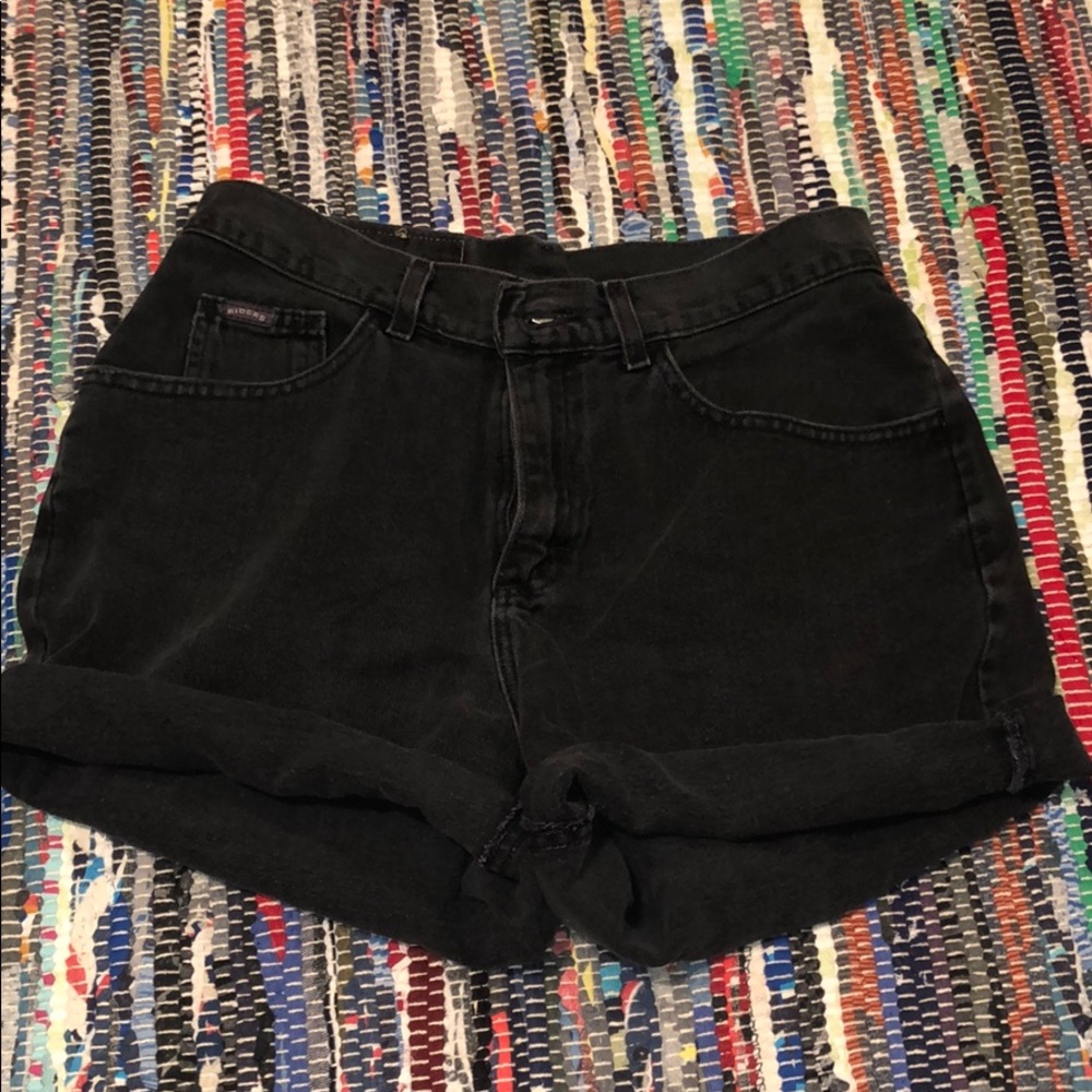Vintage black jean shorts